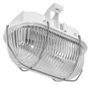 Venkovní stropní svítidlo OVAL 1xE27/60W/230V IP44 bílá