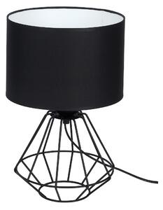 EUlight Stolní lampa Colin, 1x černé textilní stínítko, b