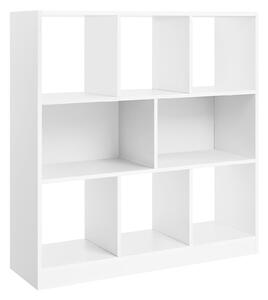 VASAGLE Knihovna - bílá - 97,5x30x100 cm