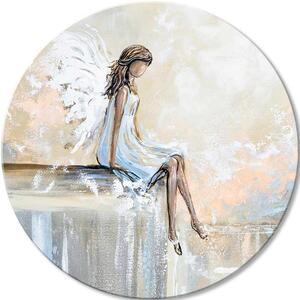 Kulaté obrazy s akrylem Angel's Rest - 60 cm