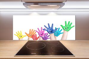 Panel do kuchyně Pomalované dlaně pksh-39483804