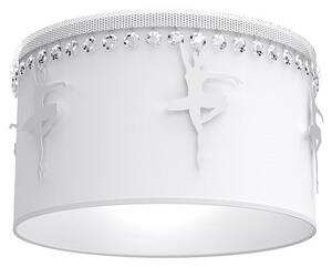 EUlight Dětské stropní svítidlo Baletnica white I, 1x bílé textilní stínítko