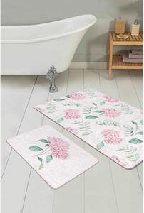 Bílo-růžové koupelnové předložky v sadě 2 ks 60x100 cm – Mila Home