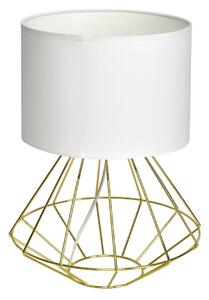 EUlight Stolní lampa Lupo, 1x bílé textilní stínítko, g