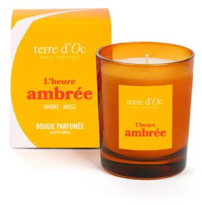 Terre d'Oc L'heure ambrée Vonná svíčka,180 g