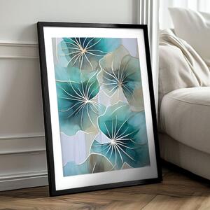 Nástěnný plakát s EXTRA efektem - Květinová symfonie - 40x60 cm