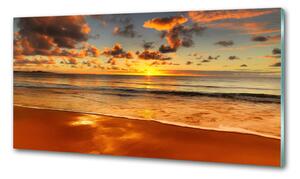 Panel lacobel Západ slunce pláž pksh-40275478