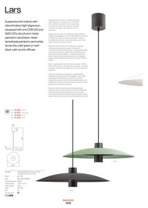 Redo 01-3020-LED Lustr na lanku LARS LED/14W/230V+LED/10W pr.60cm CRI90 oranžová