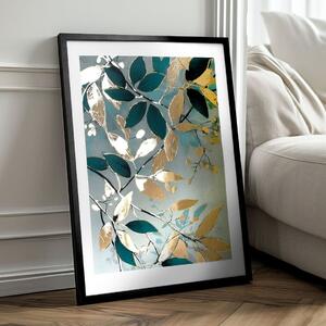 Nástěnný plakát s EXTRA efektem - Nordic Flora - 40x60 cm