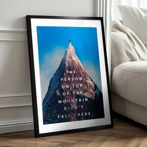 Nástěnný plakát s EXTRA efektem - Peak Motivation - 40x60 cm