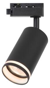 Bodové svítidlo do 1-fázového lištového systému PIPE 1xGU10/10W/230V černá