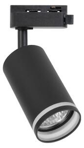 Bodové svítidlo do 1-fázového lištového systému PIPE 1xGU10/10W/230V černá