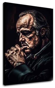 Obraz GODFATHER : Moc a respekt | Italské plátno - 80x120 cm