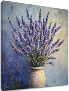 Obraz Levandulový sen | Provensálský pokoj | dotaženo rukou umělce - 40x40 cm