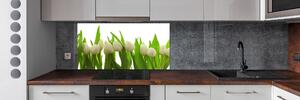 Panel do kuchyně Bílé tulipány pksh-40774671
