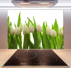 Panel do kuchyně Bílé tulipány pksh-40774671
