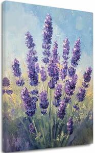 Obraz Šeptající levandule | Pole plná vůně | dotaženo rukou umělce - 80x120 cm