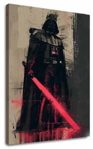 Obraz DARTH VADER - Temná síla na plátně | dotaženo rukou umělce - 80x120 cm