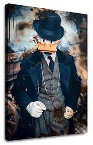 Obraz DONALD : Dark Business | Italské plátno - 60x90 cm