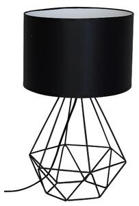 EUlight Stolní lampa Basket, 1x černé textilní stínítko, b
