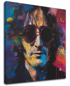 Obraz JOHN LENNON - Barevné nápady | dotaženo rukou umělce - 100x100 cm