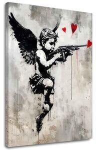 Obraz LOVE HUNTER na plátně | dotaženo rukou umělce - 40x50 cm