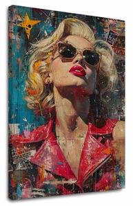 Obraz MARILYN MONROE - Ikona v záři světel | dotaženo rukou umělce - 80x120 cm