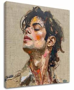 Obraz MICHAEL JACKSON - Melody of passion | dotaženo rukou umělce - 60x60 cm