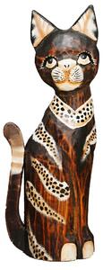 Dřevěná socha kočky Ana 31 cm