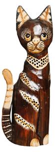 Dřevěná socha kočky Teresa 31 cm