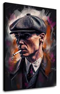 Obraz TOMMY SHELBY : Král ulic | dotaženo rukou umělce - 60x90 cm