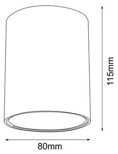 Brosline 1254 - Bodové svítidlo POINT 1xGU10/10W/230V černá