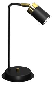 EUlight Stolní lampa Joker, 1x zlaté/černé kovové stínítko, b