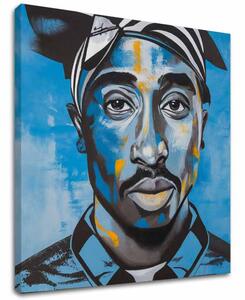 Obraz TUPAC SHAKUR - Rapper v nebi | dotaženo rukou umělce - 80x80 cm