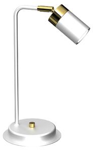 EUlight Stolní lampa Joker, 1x zlaté/bílé kovové stínítko, w