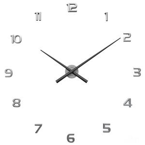 JVD Stříbrné nástěnné nalepovací hodiny JVD HT465.4