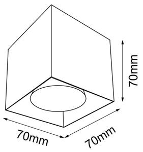Brosline 1074 - Bodové svítidlo CAGE 1xGU10/10W/230V černá
