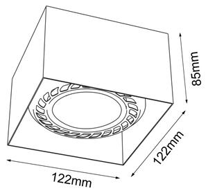 Brosline 1267 - Bodové svítidlo CAGE 1xGU10/18W/230V černá