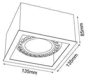 Brosline 1271 - Bodové svítidlo CAGE 1xGU10/18W/230V černá