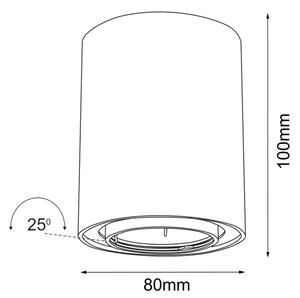 Brosline 1258 - Bodové svítidlo POINT 1xGU10/10W/230V černá