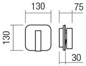 Redo 01-2977 - LED Nástěnné svítidlo QUDA LED/6W/230V + LED/3W CRI 90 zlatá