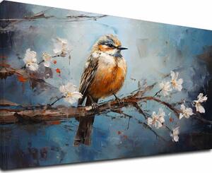 Obraz Ptáci Harmonie v modrém - 40x60 cm