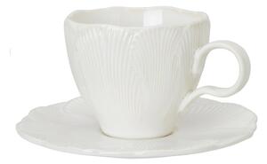 Porcelánový šálek s podšálkem Flora White 2,6 dl Wikholm Form