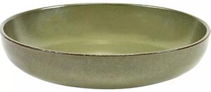 Talíř hluboký SERAX Surface M 19 cm, camo zelená
