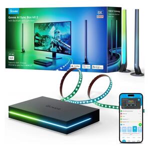 Govee - AI Sync Box Kit 2 Smart sada PC osvětlení 27-34" + LED panely Wi-Fi