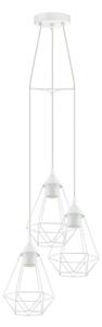 Eglo 79083 - Lustr na lanku BYRON 3xE27/60W/230V bílá