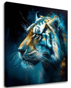 Dekorativní obraz na plátně - PREMIUM ART - Tiger's Mighty Spirit - 60x60 cm