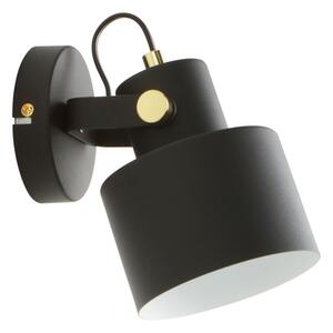 Nástěnná lampa černo-zlatá DRACO