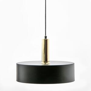 Závěsná lampa černo-zlatá LEO 40,5 cm