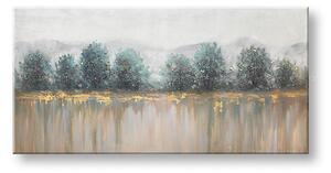 Ručně malovaný obraz na plátně STROMY 140x70 cm